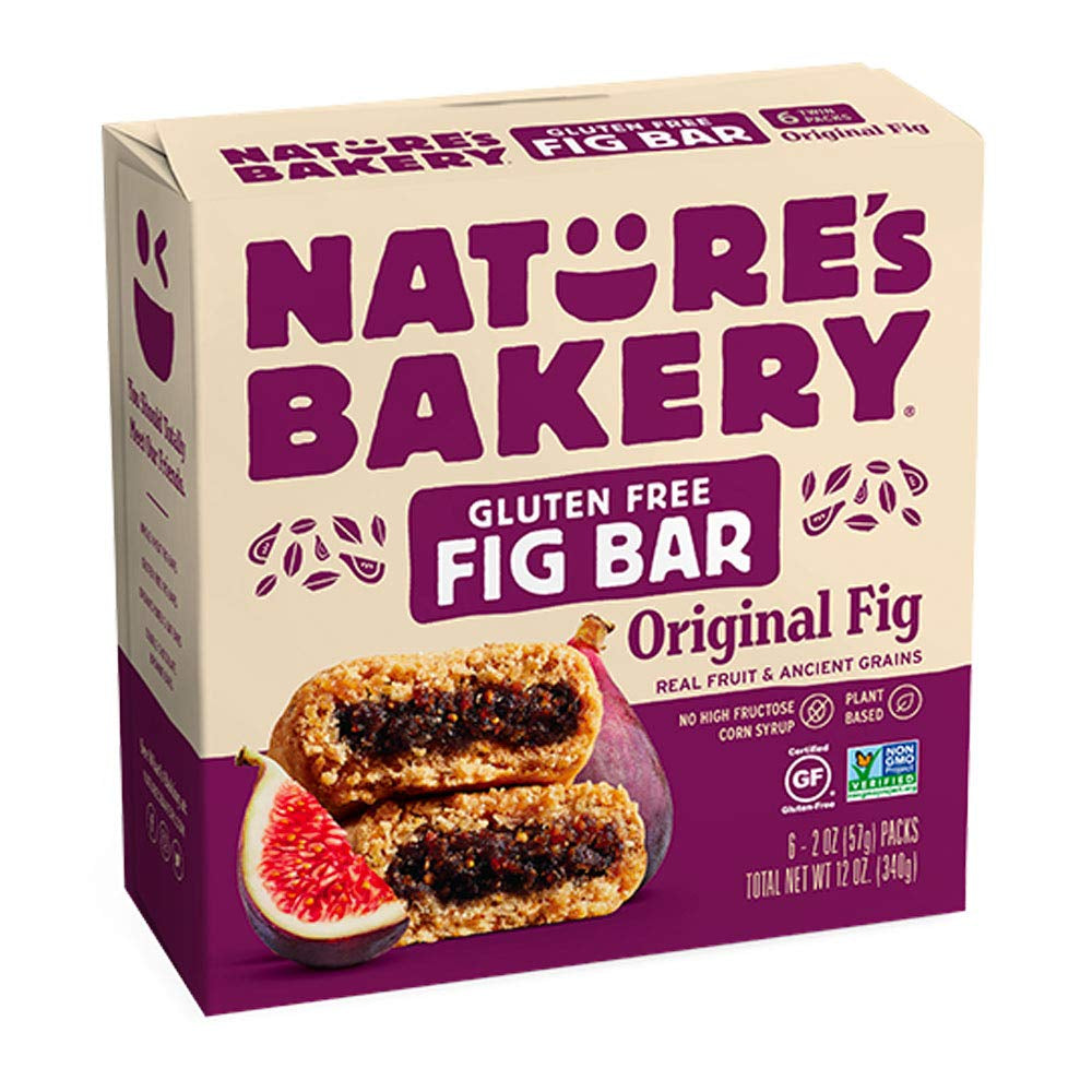 Nature’S Bakery Gluten Free Fig Bars, Raspberry, Real Fruit, Vegan, Non-Gmo, Snack Bar, 6 Boxes with 6 Twin Packs (36 Twin Packs) - Big Mart USA