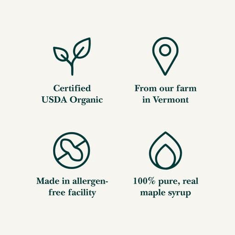 Vermont Maple Syrup - 32 Oz Grade A, Amber Rich Organic Maple Syrup - 100% Pure and Authentic Maple Syrup for Pancakes, Waffles and More - Nut Free, Gluten Free, Vegan, Paleo