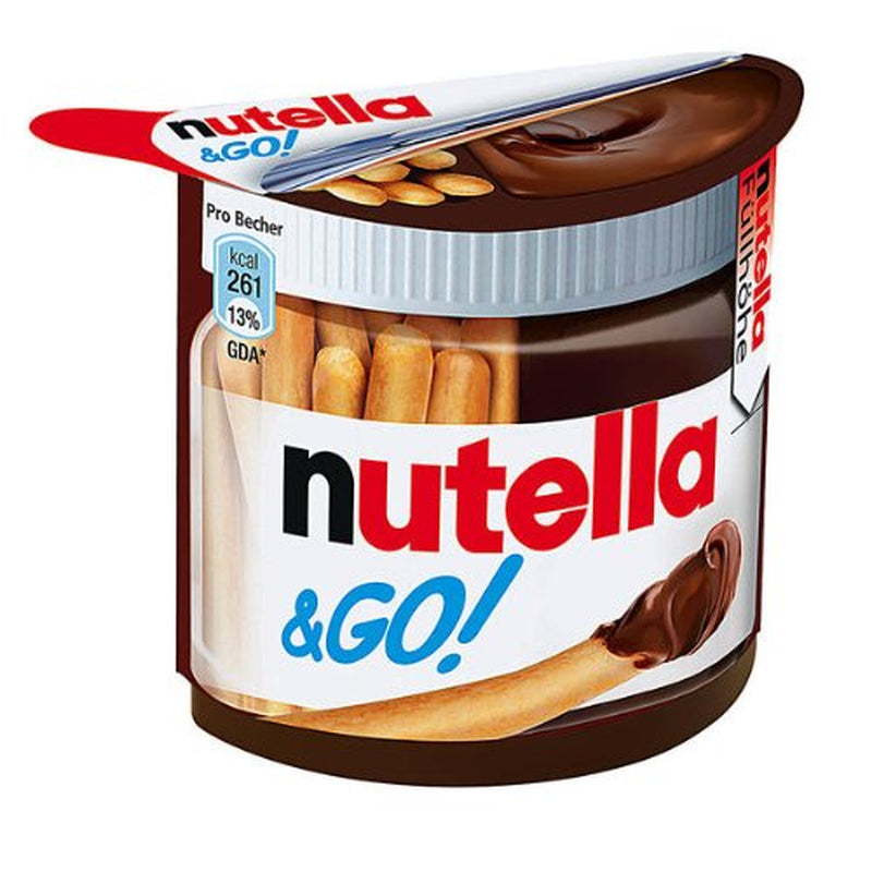 Nutella & GO! Bulk 12 Pack, Hazelnut and Cocoa Spread with Breadsticks, Stocking Stuffers, Snack Cups, 1.8 Oz Each - Big Mart USA