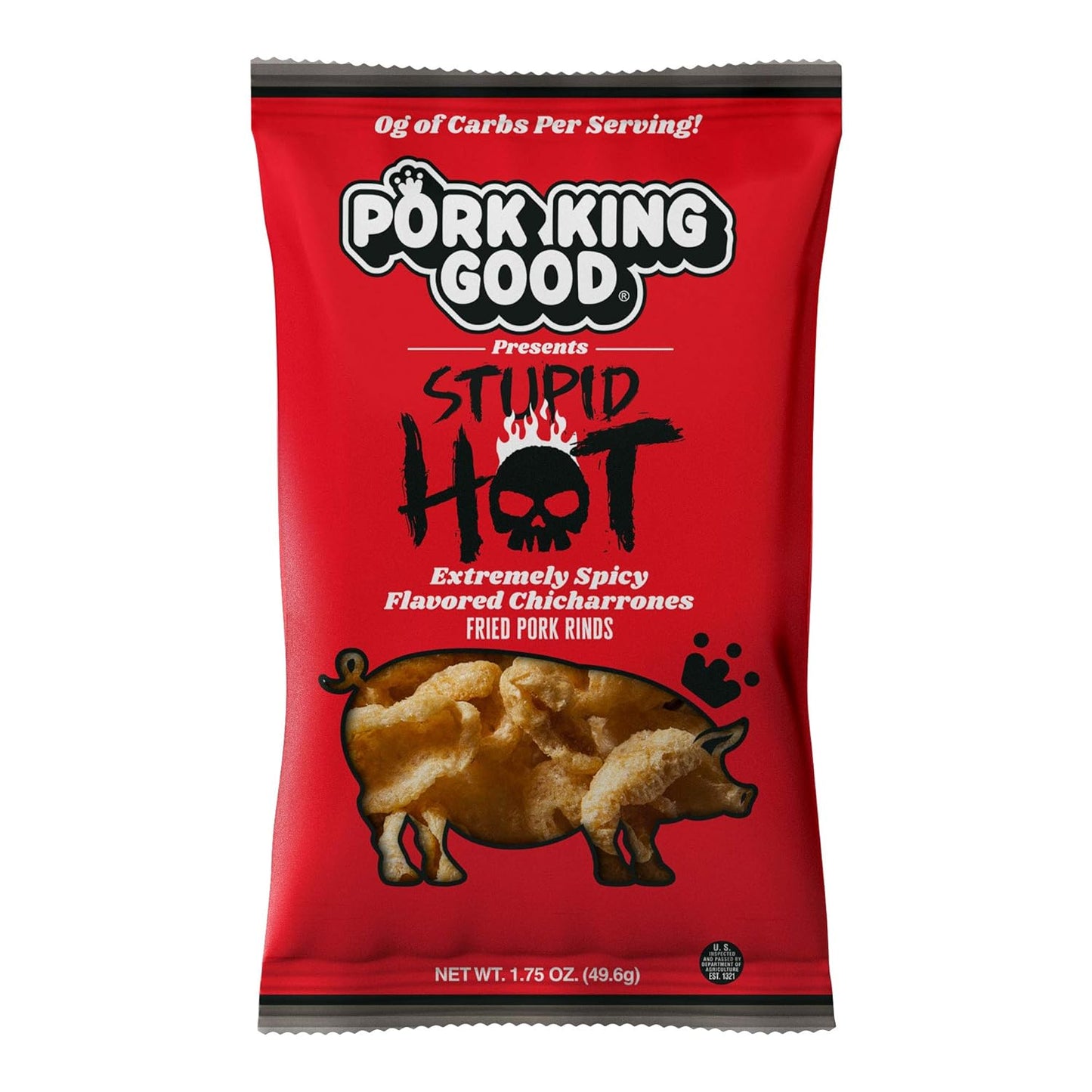 Pork King Good Pork Rinds Variety 6 Pack (Chicharrones) Keto Snacks