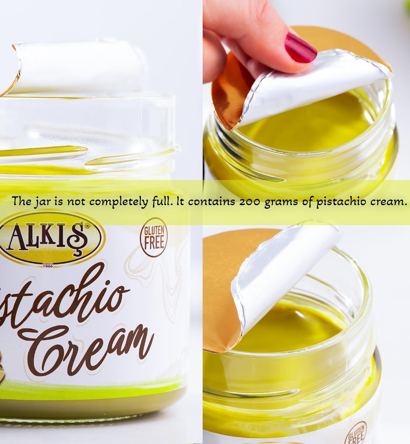 Pistachio Cream, Pistachio Paste, Pistachio Spread, Pistachio Cream for Dubai Chocolate Bar, 7.05 Oz.(200Gr) - Big Mart USA