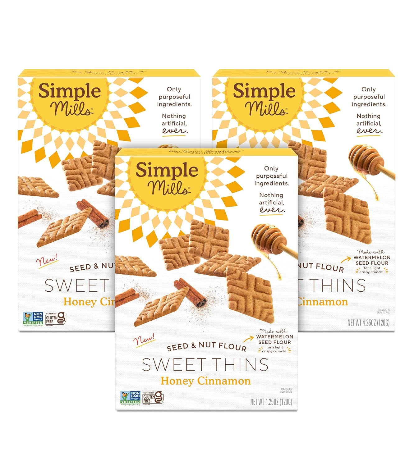 Simple Mills, Chocolate Brownie Cookies Thins, 4.25 Ounce - Big Mart USA