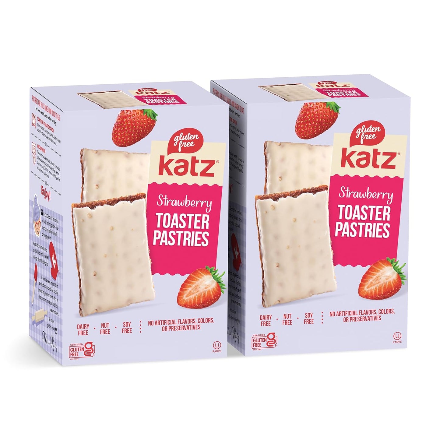 Katz Gluten Free Snacks Variety Pack. Toaster Pastries. Easy Breakfast Food or Anytime Healthy, Gluten and Dairy Free, Nut Free, Peanut Free, Soy Free. Snacks - Adults Kosher Snacks. 8 OZ (Pack of 2) - Big Mart USA
