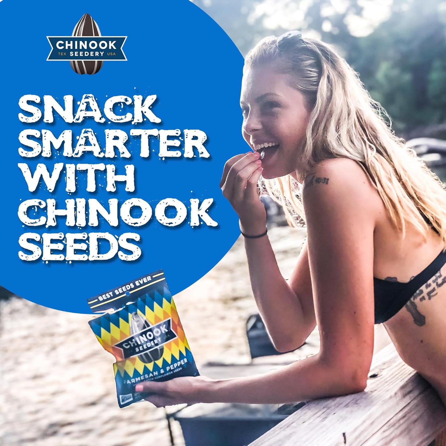 Chinook Seedery Roasted Jumbo Sunflower Seeds - Keto Snacks, Gluten-Free, Non-Gmo, 8 Flavor Variety Pack 4 Oz (12-Pack) - Big Mart USA