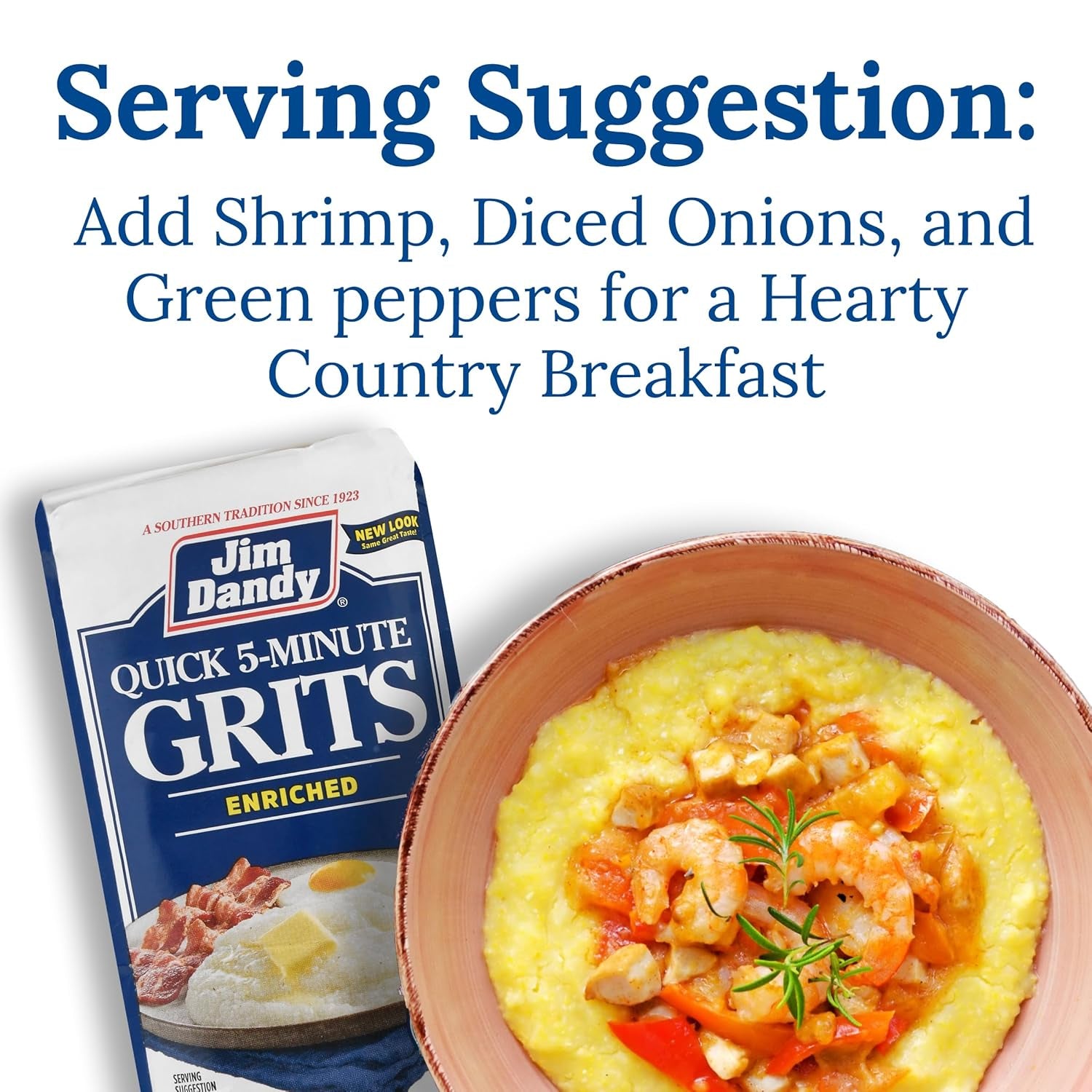 Jim Dandy Enriched Quick Grits, 2 lb Bag - Big Mart USA