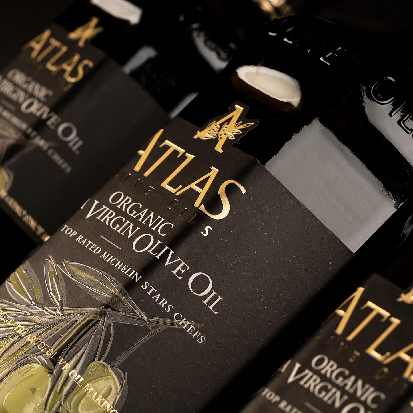 Atlas 750 Ml Organic Cold Press Extra Virgin Olive Oil with Polyphenol Rich from Morocco | Newly Harvested Unprocessed from One Single Family Farm | Moroccan EVOO Trusted by Award-Winning Chefs