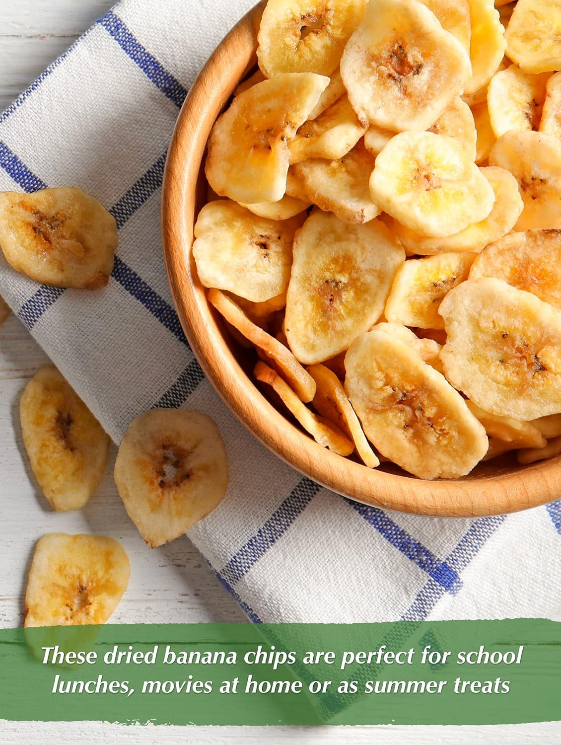NUTS U.S. - Banana Chips | Dried and Sweetened | All Natural | Vegetarian | Non GMO and Gluten Free | Packed in a Resealable Bag (2 LBS) - Big Mart USA