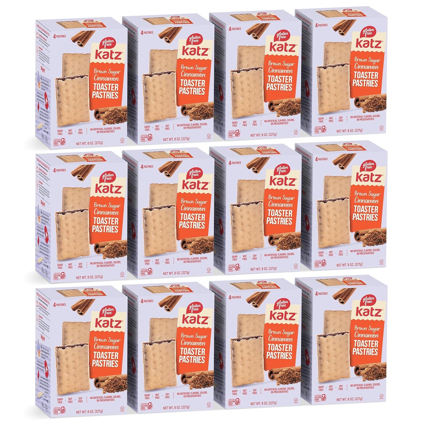 Katz Gluten Free Snacks Variety Pack. Toaster Pastries. Easy Breakfast Food or Anytime Healthy, Gluten and Dairy Free, Nut Free, Peanut Free, Soy Free. Snacks - Adults Kosher Snacks. 8 OZ (Pack of 2) - Big Mart USA
