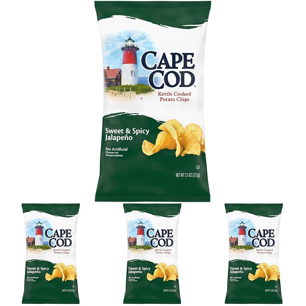 Cape Cod Sea Salt & Vinegar Chips, 7.5 Oz Bag - Big Mart USA