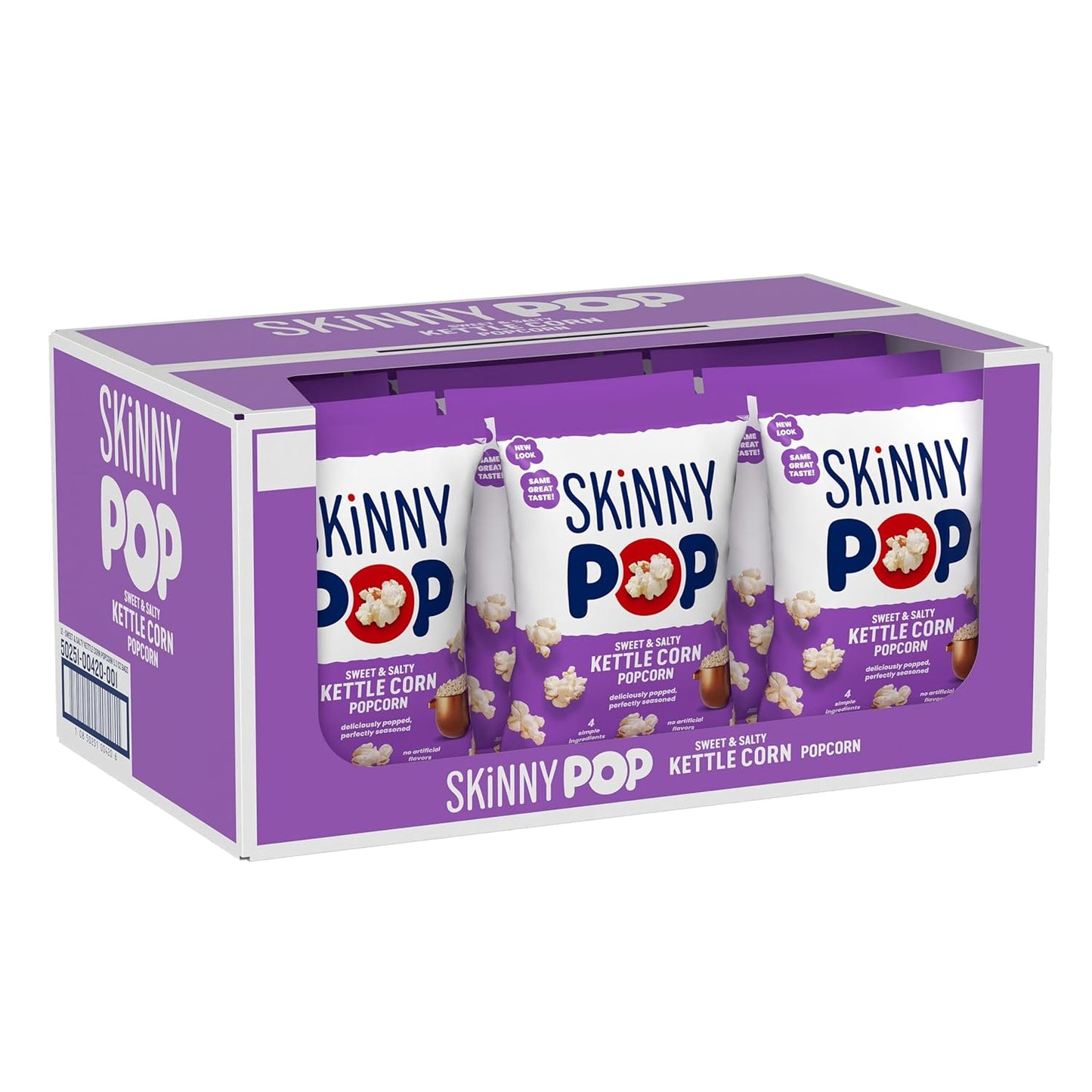 Skinnypop Popcorn, Original, Whole Grain, Dairy-Free Snack, 8Oz Family Size Bags (6Ct) - Big Mart USA