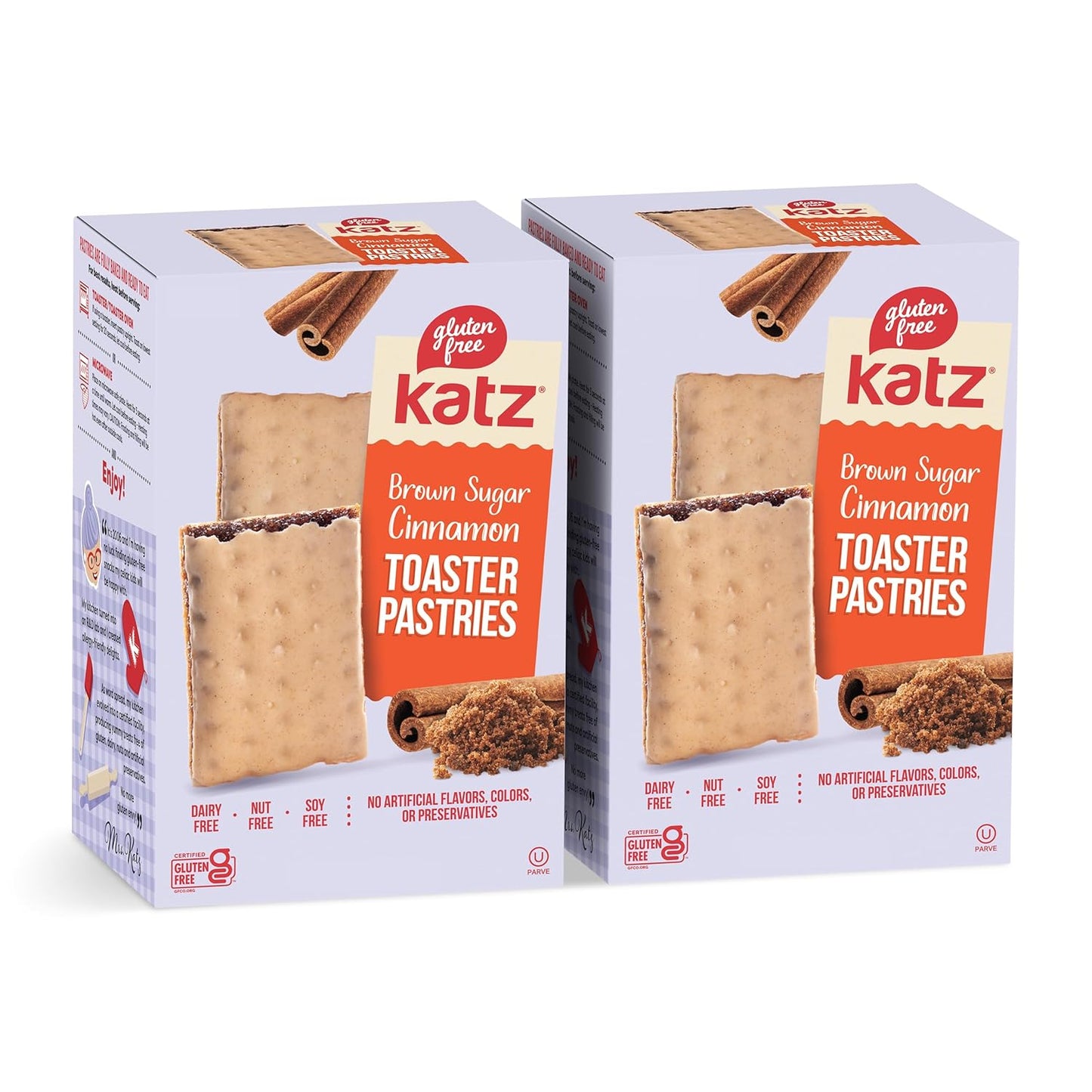 Katz Gluten Free Snacks Variety Pack. Toaster Pastries. Easy Breakfast Food or Anytime Healthy, Gluten and Dairy Free, Nut Free, Peanut Free, Soy Free. Snacks - Adults Kosher Snacks. 8 OZ (Pack of 2) - Big Mart USA