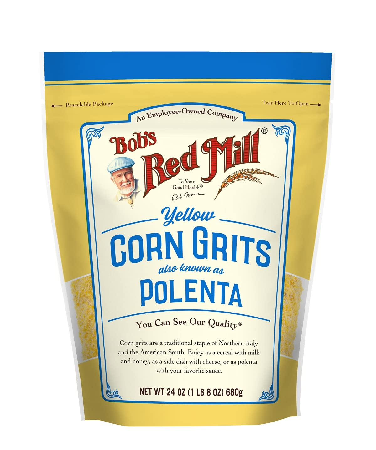 Bob'S Red Mill Corn Grits / Polenta, 24Oz (Pack of 4) - Vegan, Kosher