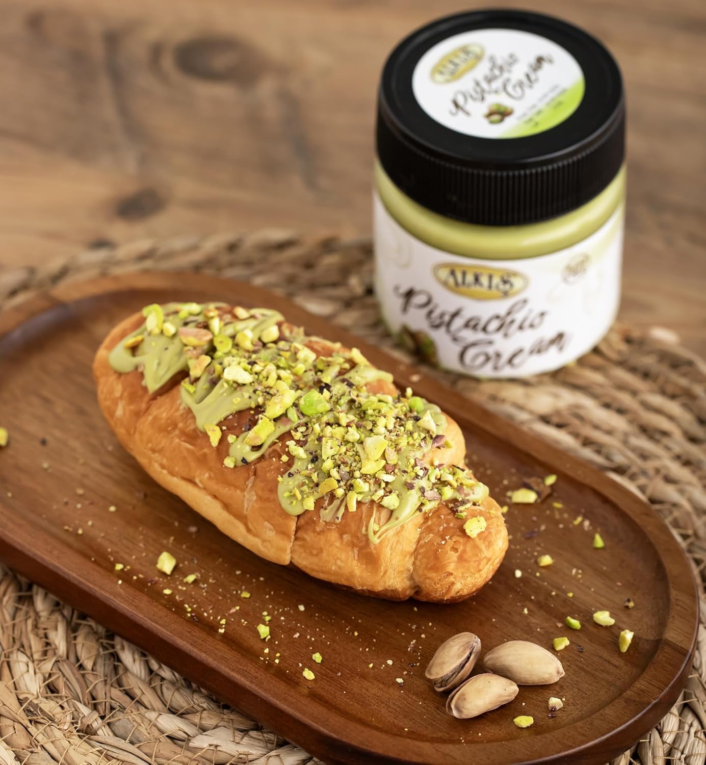Pistachio Cream, Pistachio Paste, Pistachio Spread, Pistachio Cream for Dubai Chocolate Bar, 7.05 Oz.(200Gr) - Big Mart USA