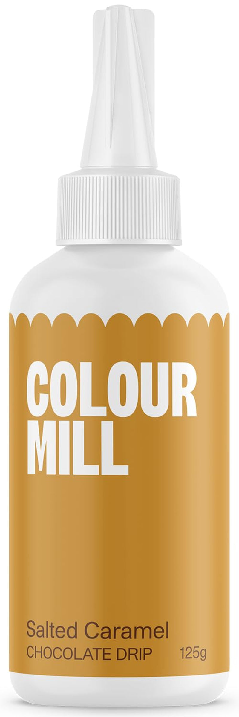 Colour Mill Chocolate Drip Easy-Melt Drizzle for Desserts, 125 Grams Red