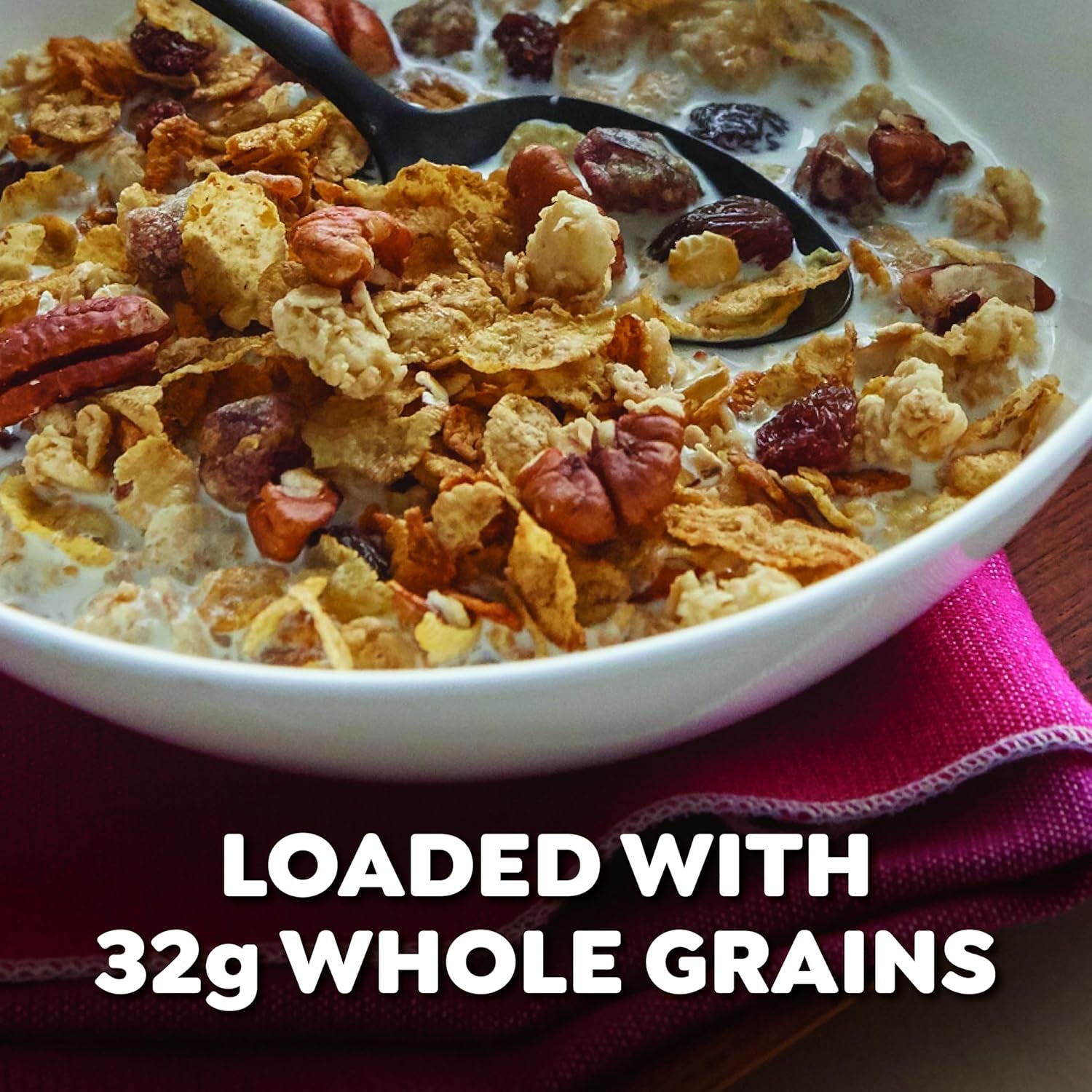Great Grains Raisins Dates and Pecans Breakfast Cereal, Raisin Cereal with Sweet Dates and Granola Clusters, Non-Gmo Project Verified, 16 OZ Box
