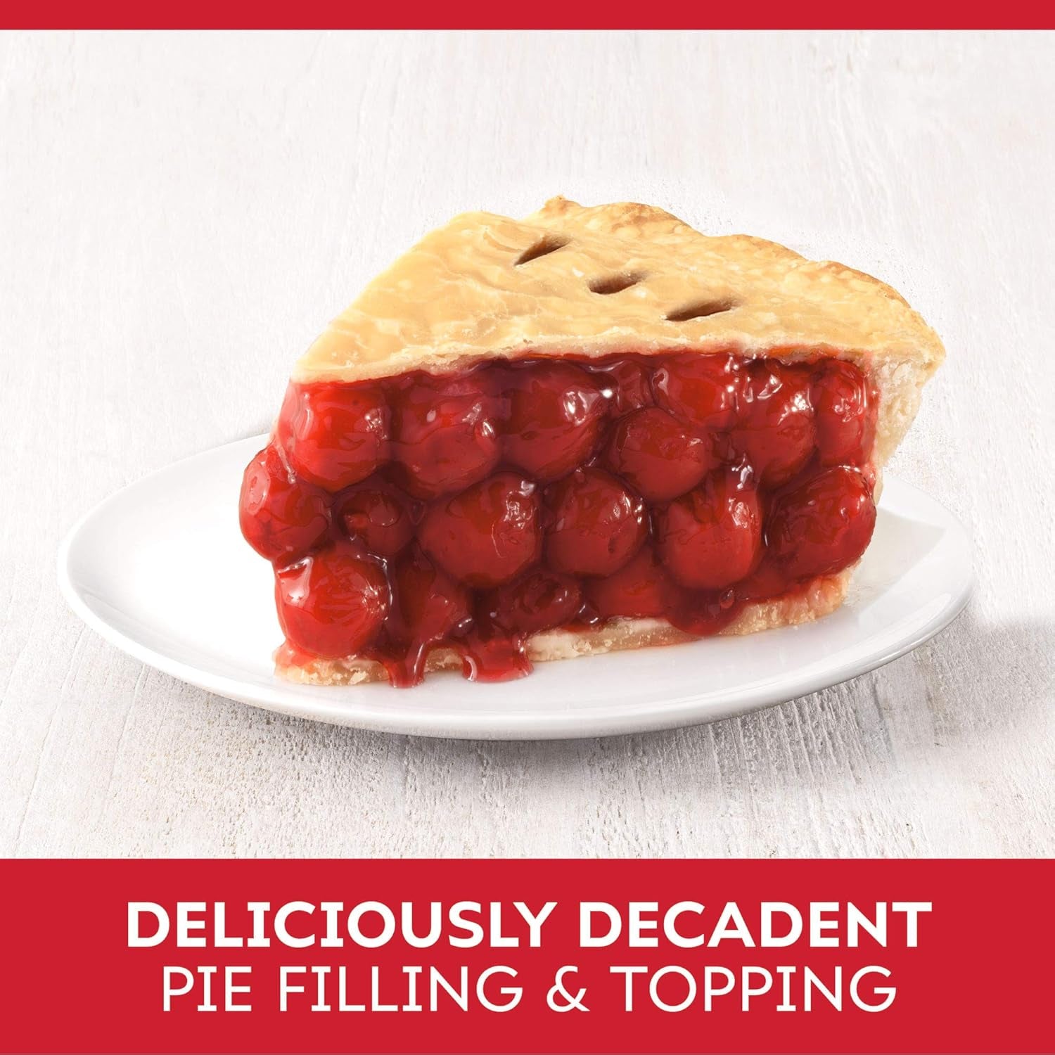 Duncan Hines Comstock More Fruit Pie Filling & Topping, Cherry, 21 Ounce (Pack of 8)