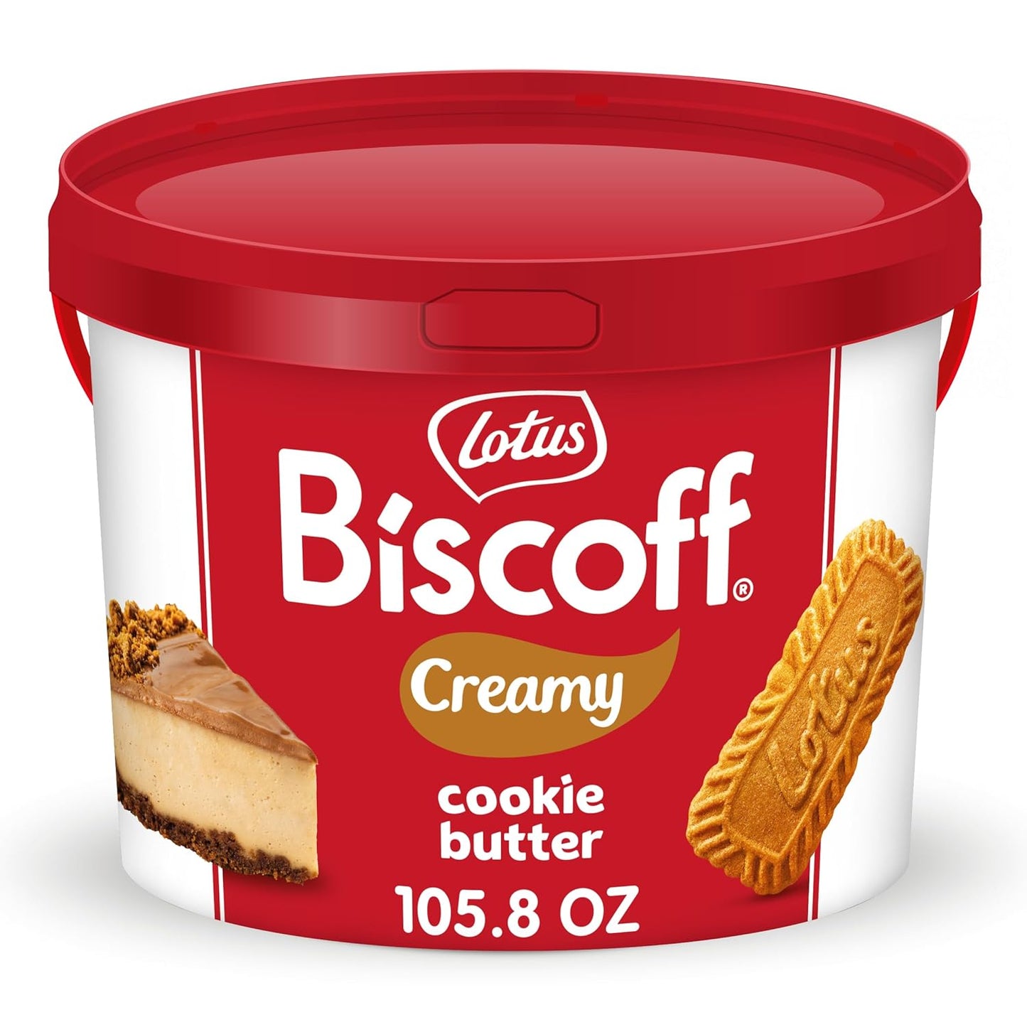 Lotus Biscoff Cookie Butter Spread, Crunchy, Non GMO + Vegan, 24.7Oz