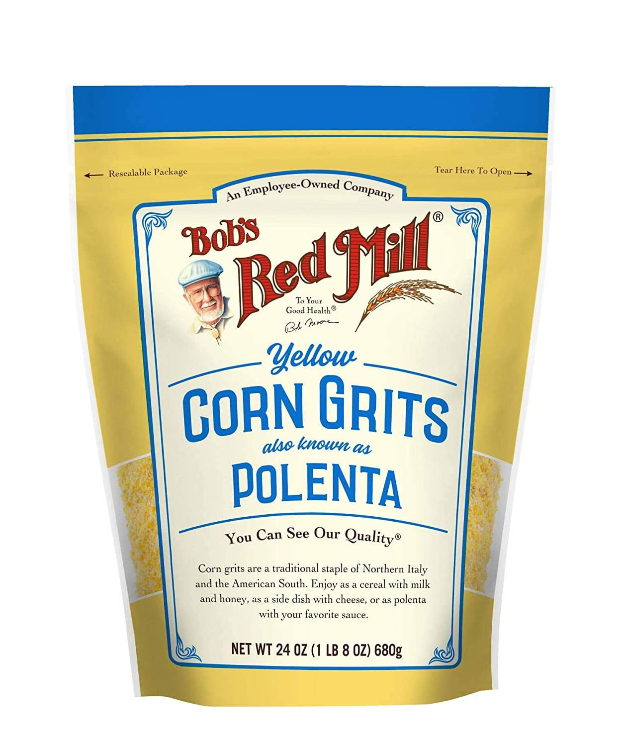 Bob'S Red Mill Corn Grits / Polenta, 24Oz (Pack of 4) - Vegan, Kosher
