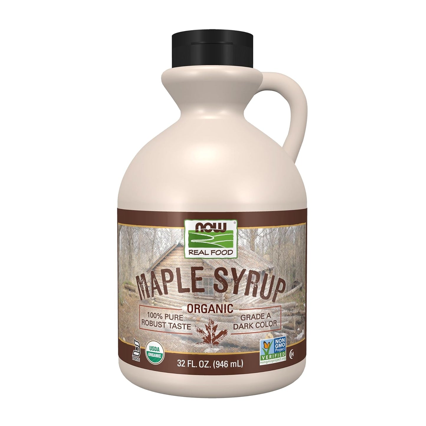 NOW Foods, Certified Organic Maple Syrup, Grade a Dark Color, Certified Non-Gmo, Pure, Robust Taste, 16-Ounce - Big Mart USA