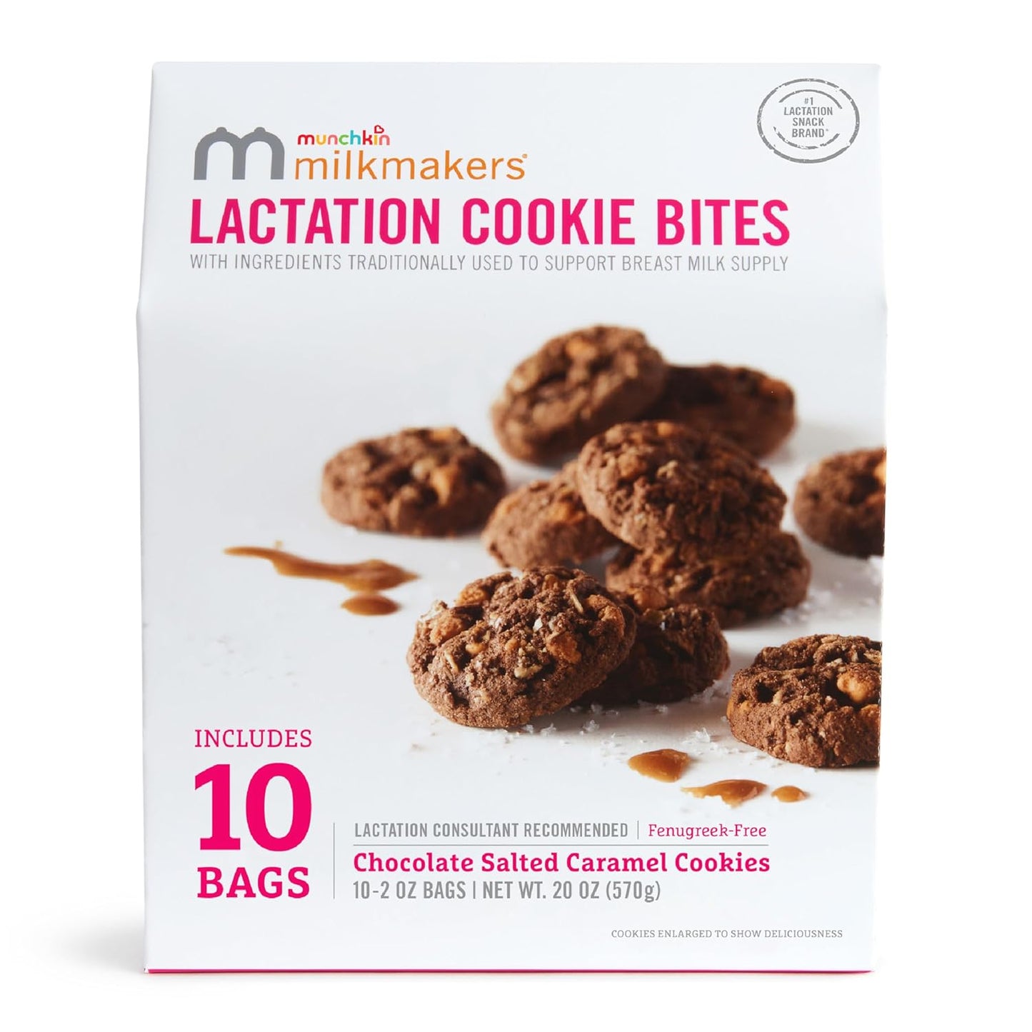 Munchkin Milkmakers Lactation Cookie Bites, Lemon Bliss, 10 Ct
