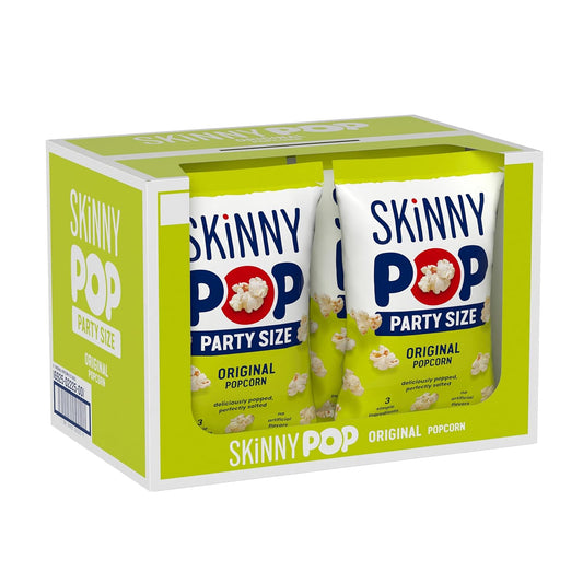 Skinnypop Popcorn, Original, Whole Grain, Dairy-Free Snack, 8Oz Family Size Bags (6Ct) - Big Mart USA