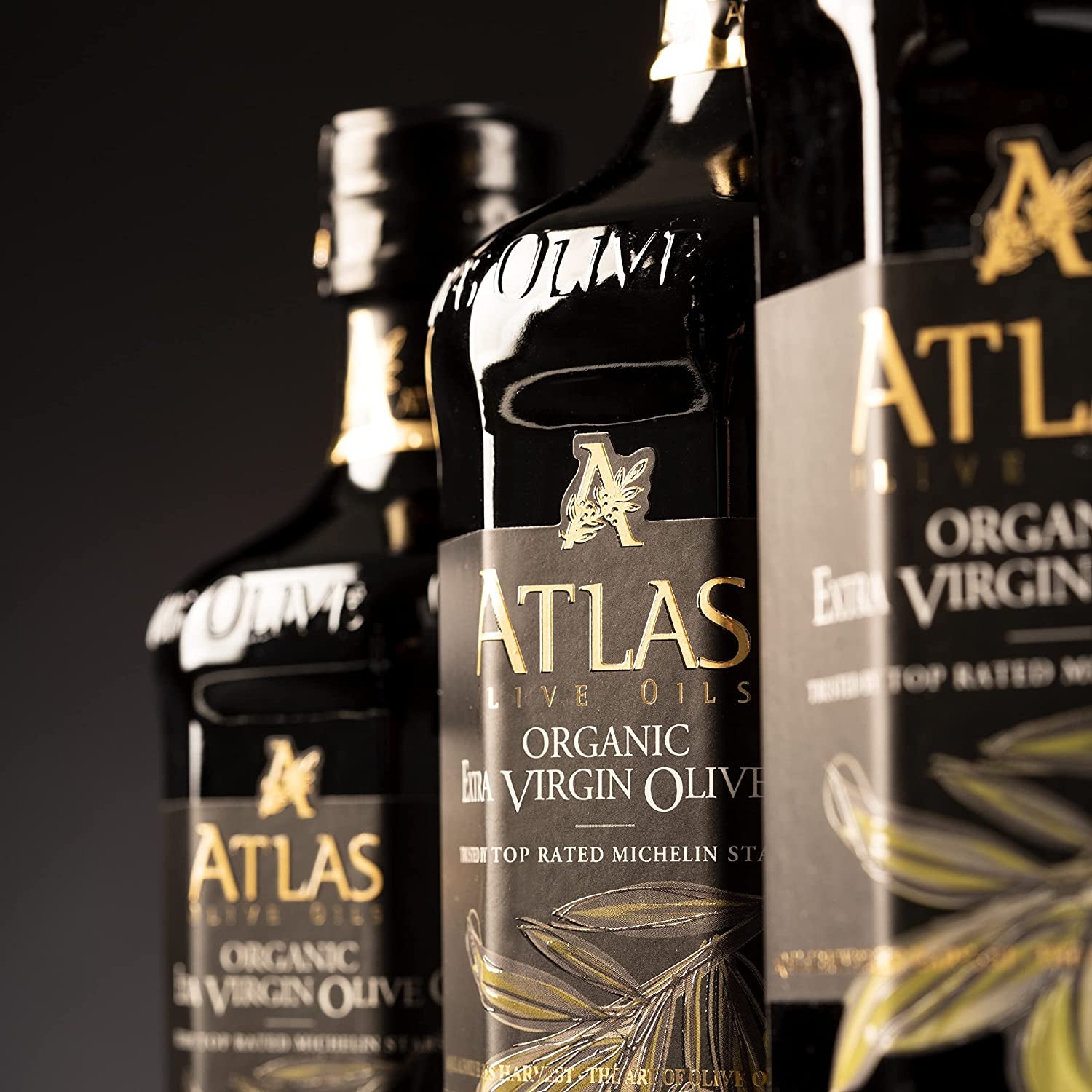 Atlas 750 Ml Organic Cold Press Extra Virgin Olive Oil with Polyphenol Rich from Morocco | Newly Harvested Unprocessed from One Single Family Farm | Moroccan EVOO Trusted by Award-Winning Chefs
