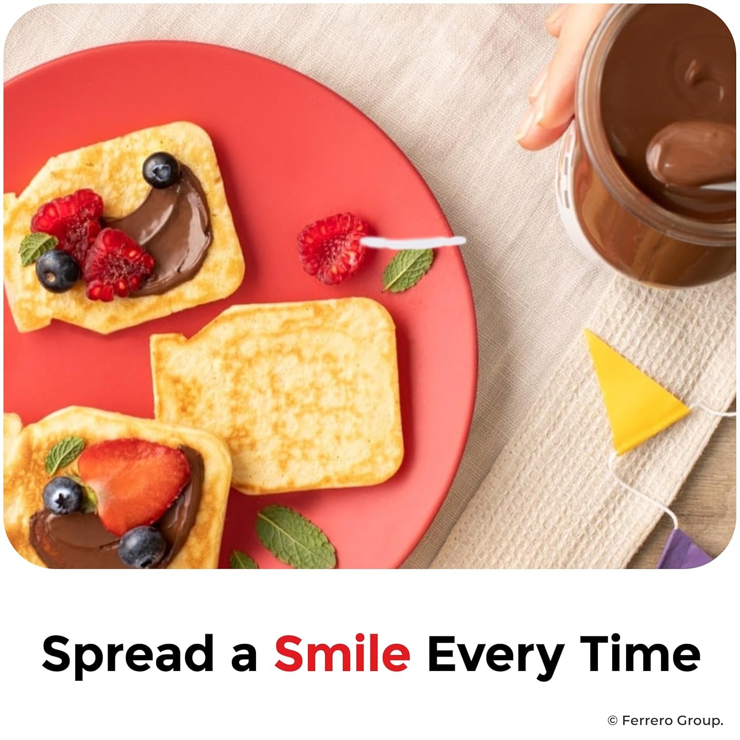 Nutella Hazelnut Spread with Cocoa for Breakfast, 13 Oz Jar