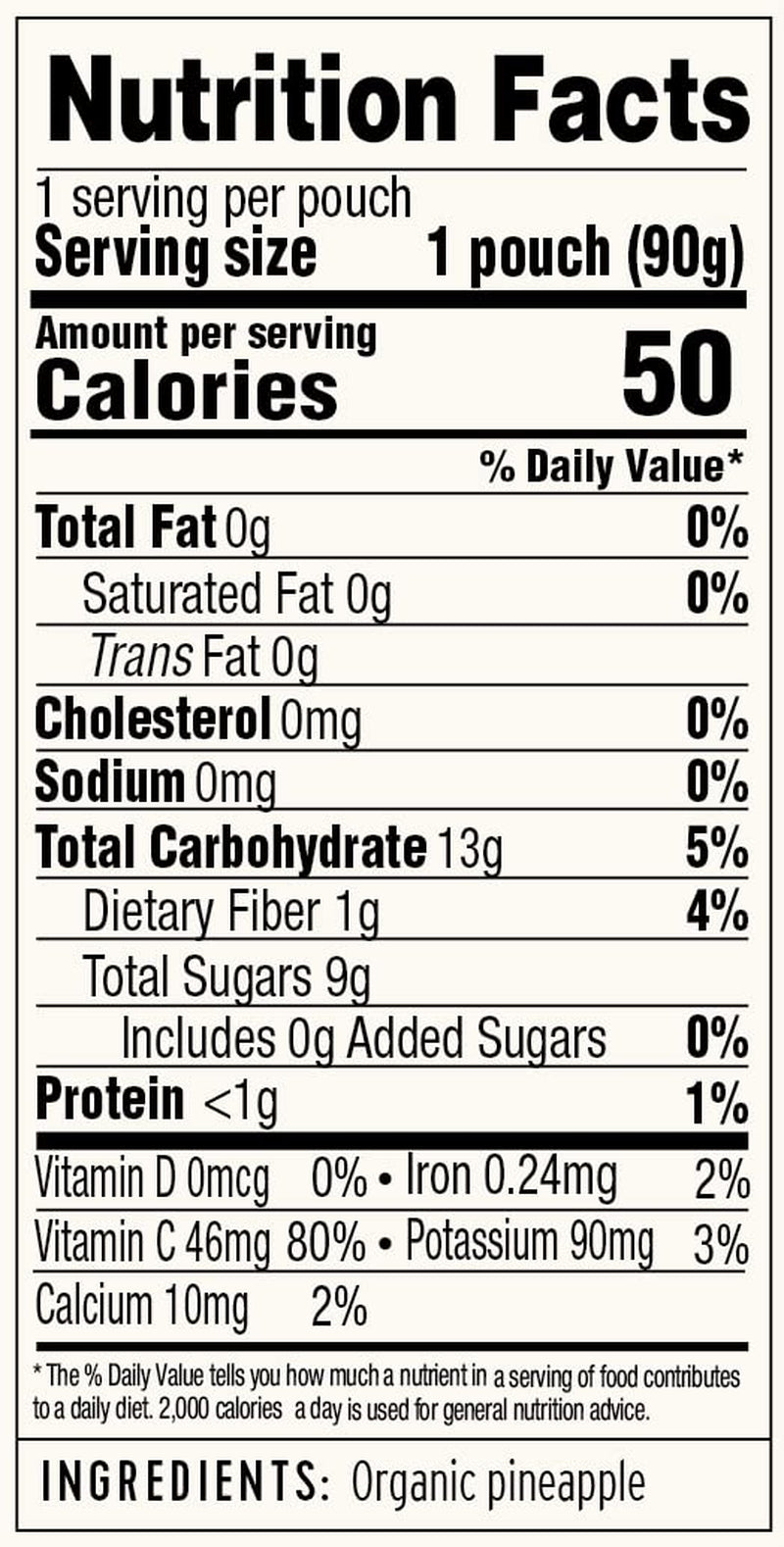 Golden Farms Pineapple Pouches, Single Ingredient Healthy Snacks (Pack of 12), 100% Pure Fruit, No Added Sugar, Vegan, Gluten-Free, Kosher, Organic Squeeze Pouch 3.17Oz Each