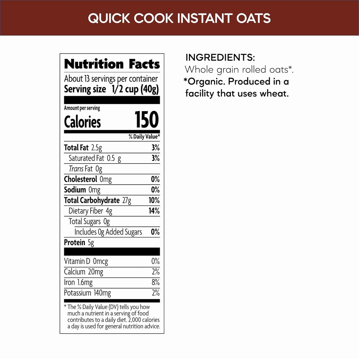 Nature'S Path Organic Quick Cook Instant Oatmeal, 18 Oz (Pack of 6), Non-Gmo