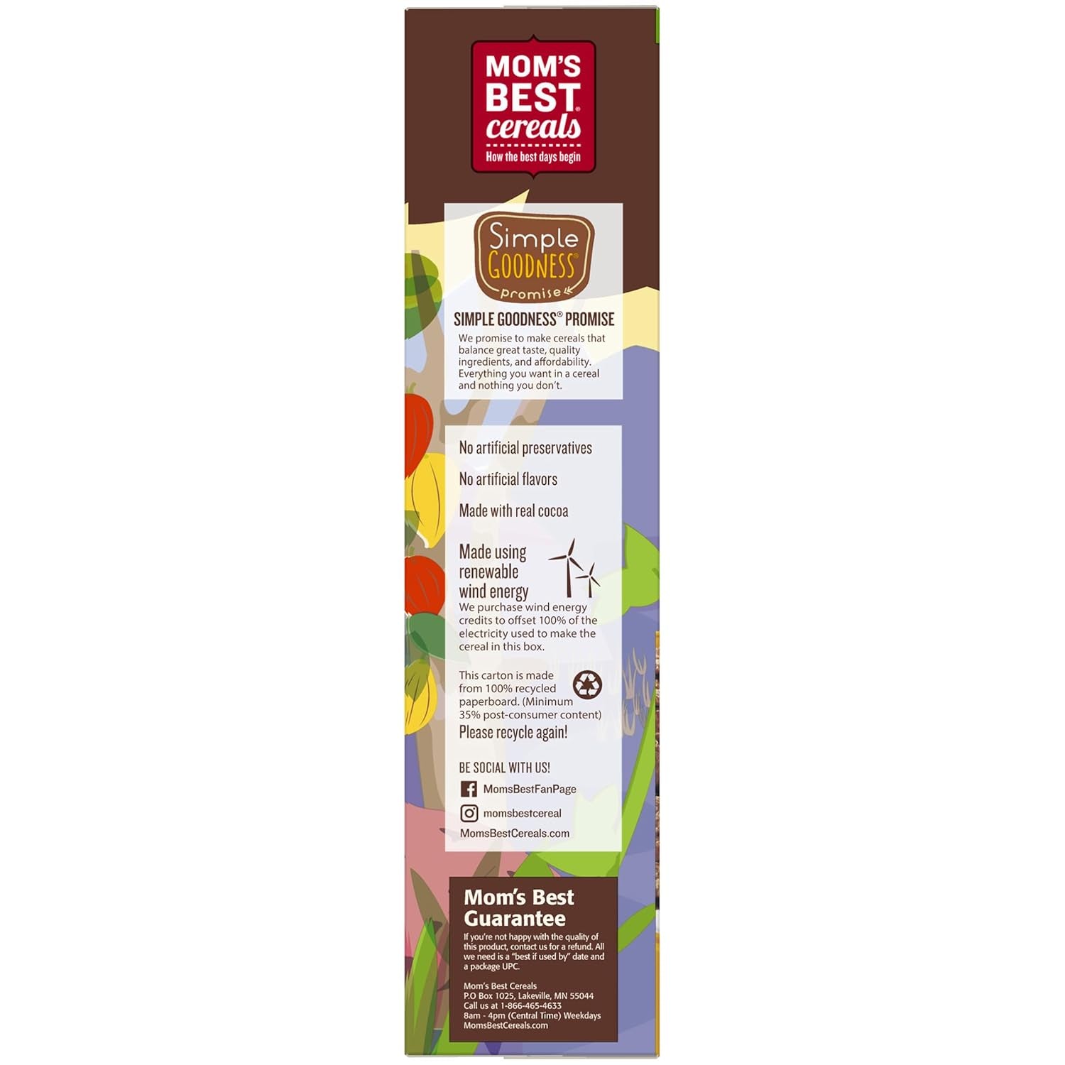Mom'S Best Crispy Cocoa Rice Cereal, Gluten Free, Kosher, No High Fructose Corn Syrup, Made with Real Cocoa, 17.5 Oz Box (Pack of 14)