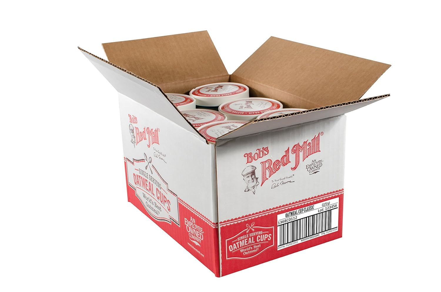 Bob'S Red Mill Classic Oatmeal Cup, 1 Cup (Pack of 12) - Non GMO, Organic, Whole Grain, Vegan, Kosher - Big Mart USA