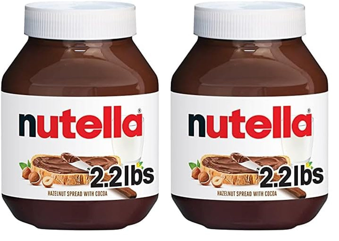 Nutella Hazelnut Spread with Cocoa for Breakfast, 35.3 Oz Jar