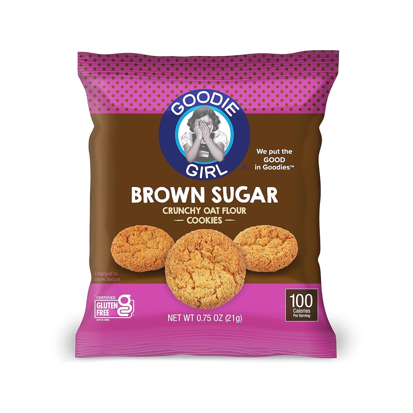 Goodie Girl, Mini Brown Sugar Cookie Snack Packs | Gluten Free, Peanut Free | 100 Calories (10 Pack)