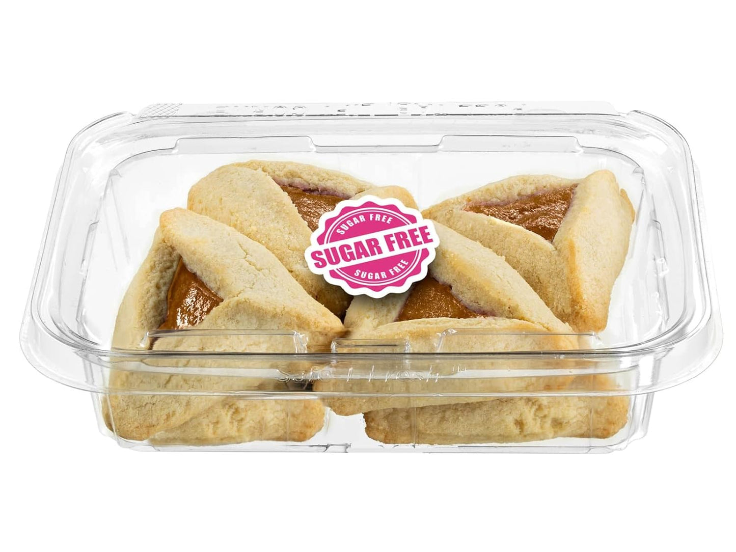 Sugar Free Cookies | [10 Count] Strawberry Filled Hamentaschen Cookies | Diabetic Cookies for Adults | Sugar Free Cookies and Snacks | Nut Free | Stern’S Bakery