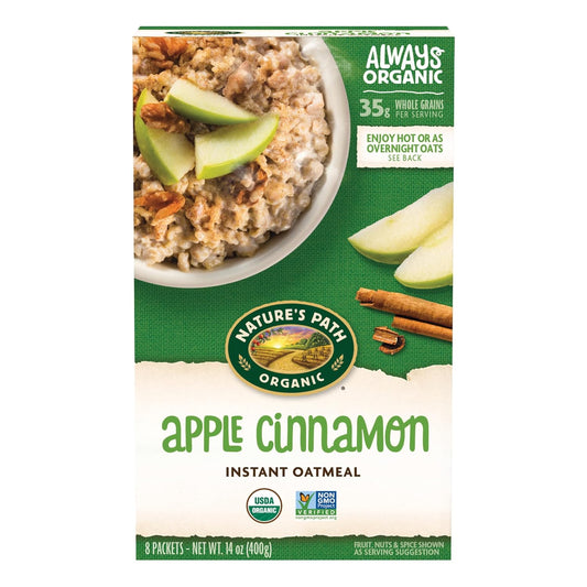 Nature'S Path Organic Apple Cinnamon Oatmeal, 14 Oz (Pack of 6), Non-Gmo - Big Mart USA