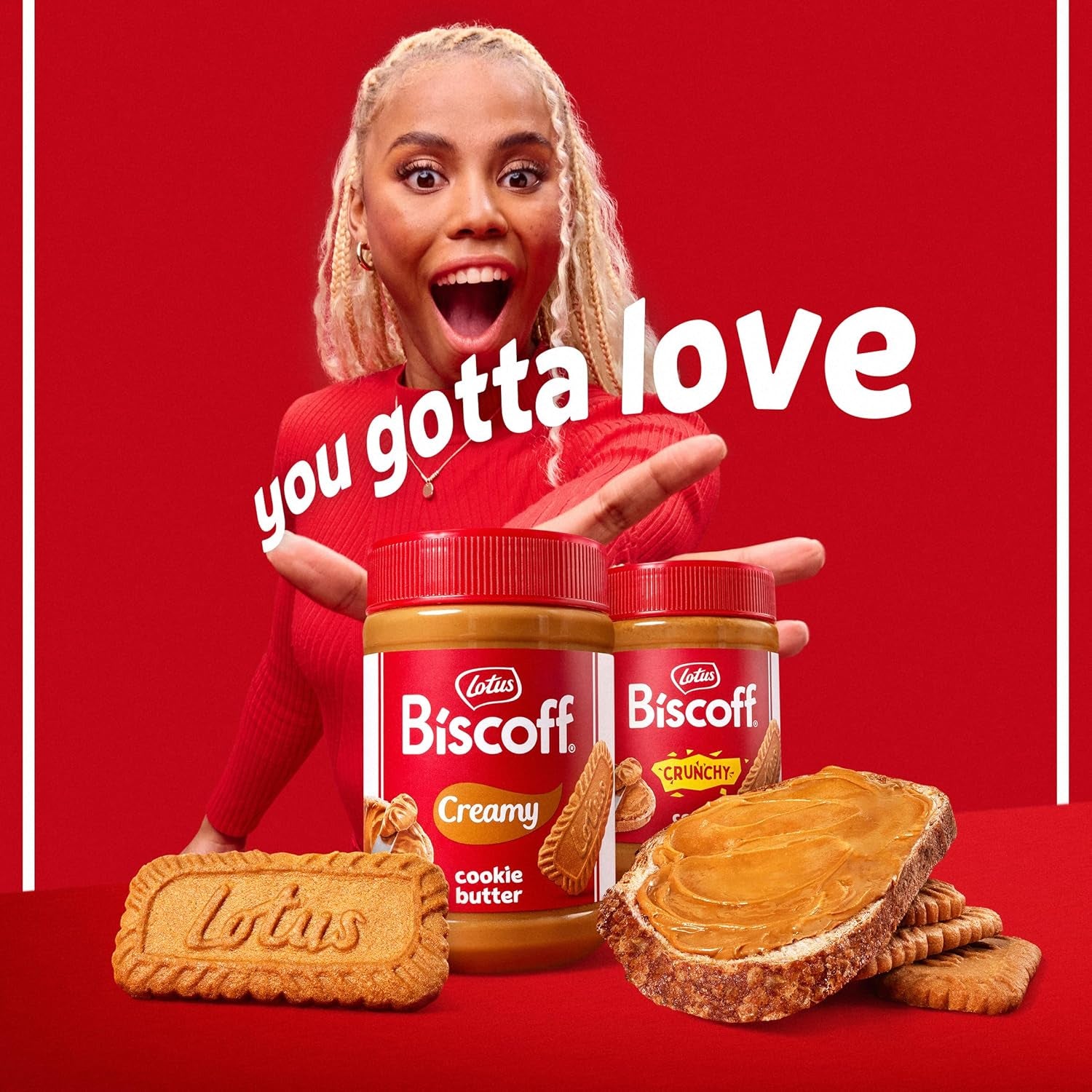 Lotus Biscoff Cookie Butter Spread, Crunchy, Non GMO + Vegan, 24.7Oz