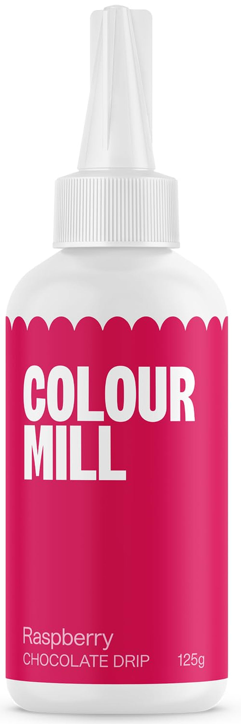 Colour Mill Chocolate Drip Easy-Melt Drizzle for Desserts, 125 Grams Red