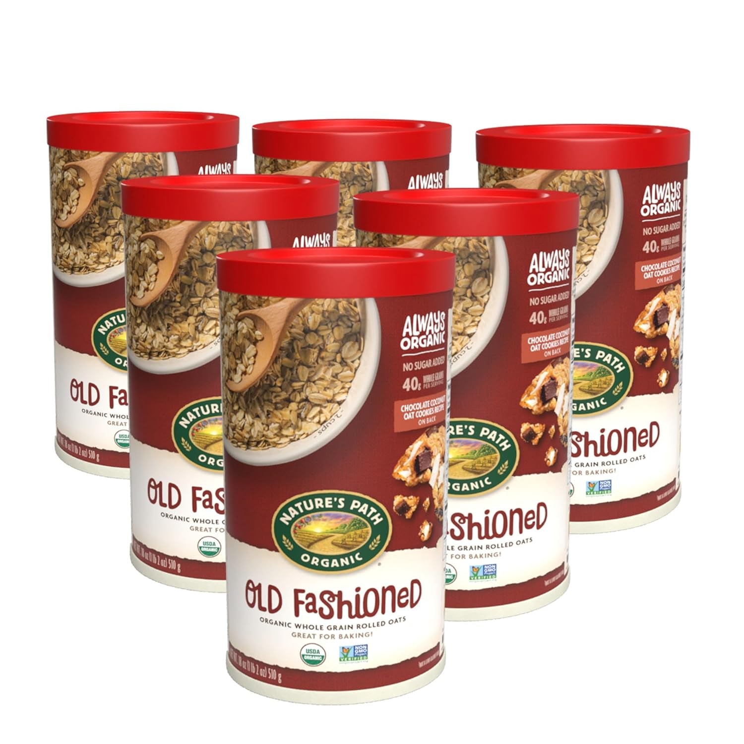 Nature'S Path Organic Quick Cook Instant Oatmeal, 18 Oz (Pack of 6), Non-Gmo