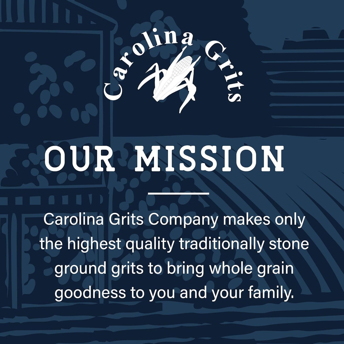 Carolina Grits Company Traditionally Stone Ground Carolina White Grits, Whole Grain, Gluten Free and Non-Gmo (White, 1 Pack (16 Ounces))