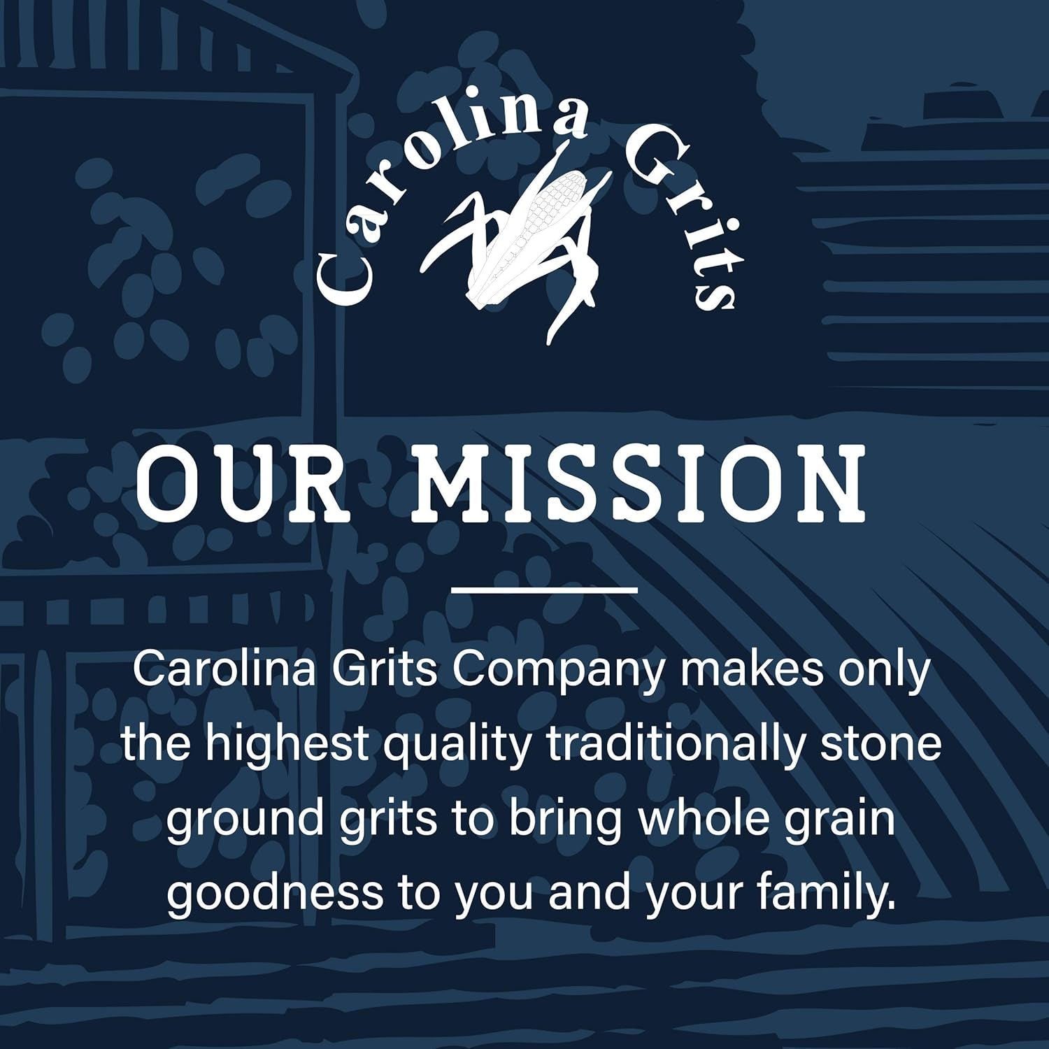 Carolina Grits Company Traditionally Stone Ground Carolina White Grits, Whole Grain, Gluten Free and Non-Gmo (White, 1 Pack (16 Ounces))