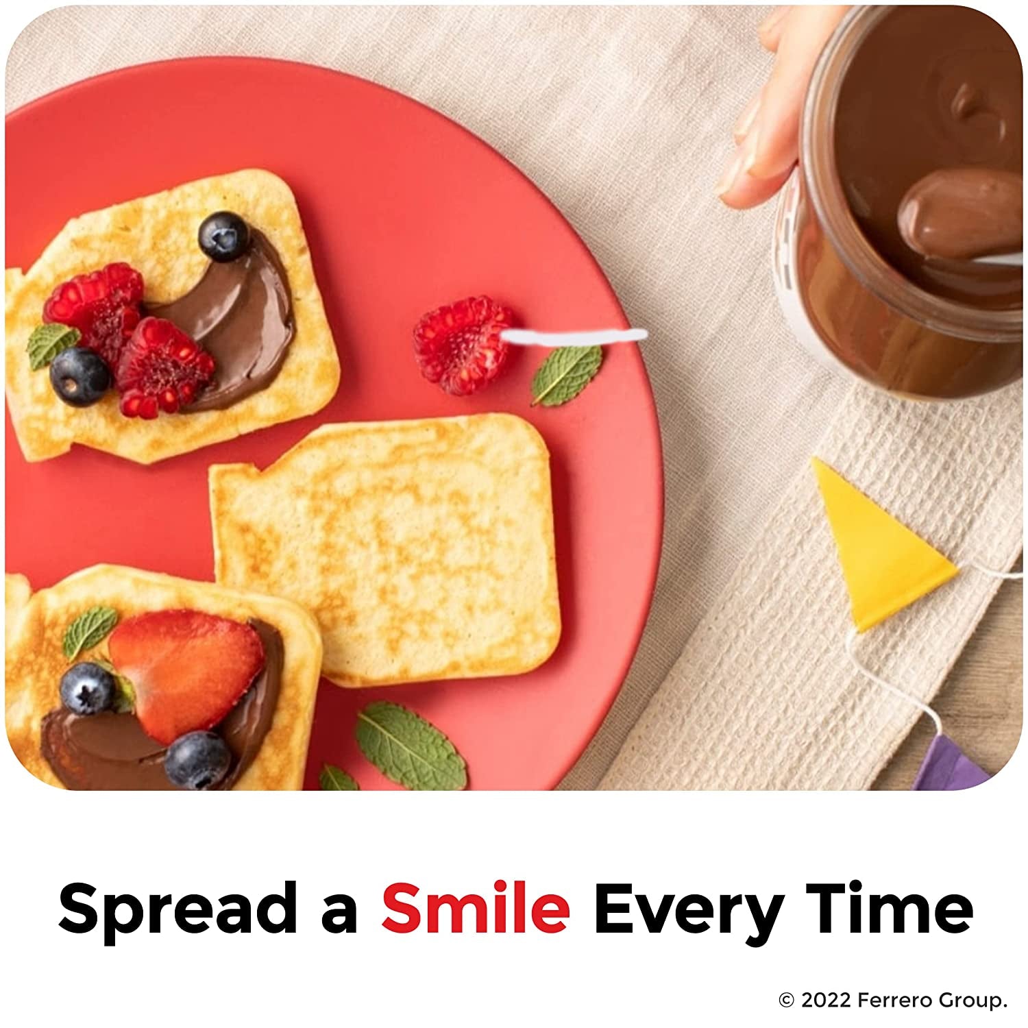Nutella Hazelnut Spread with Cocoa for Breakfast, 35.3 Oz Jar