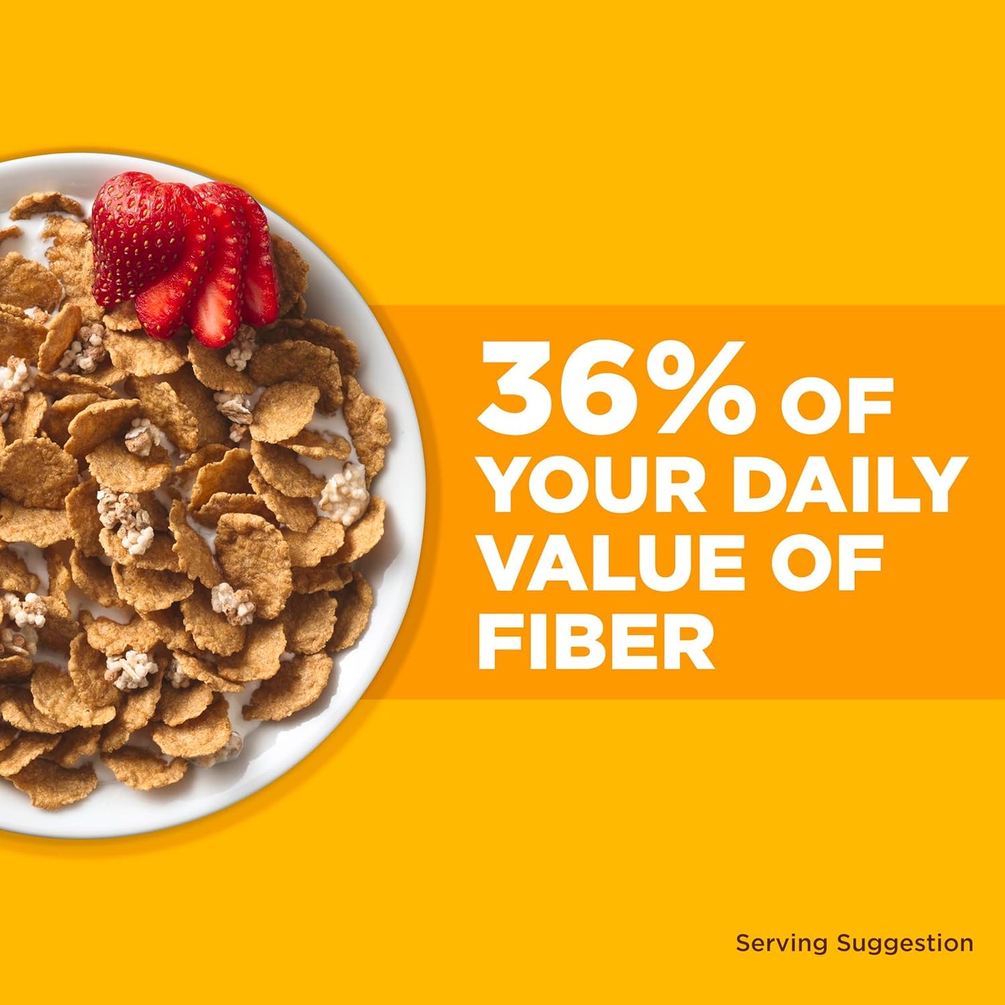 Fiber One Honey Clusters Breakfast Cereal, Fiber Cereal Made with Whole Grain, 17.5 Oz