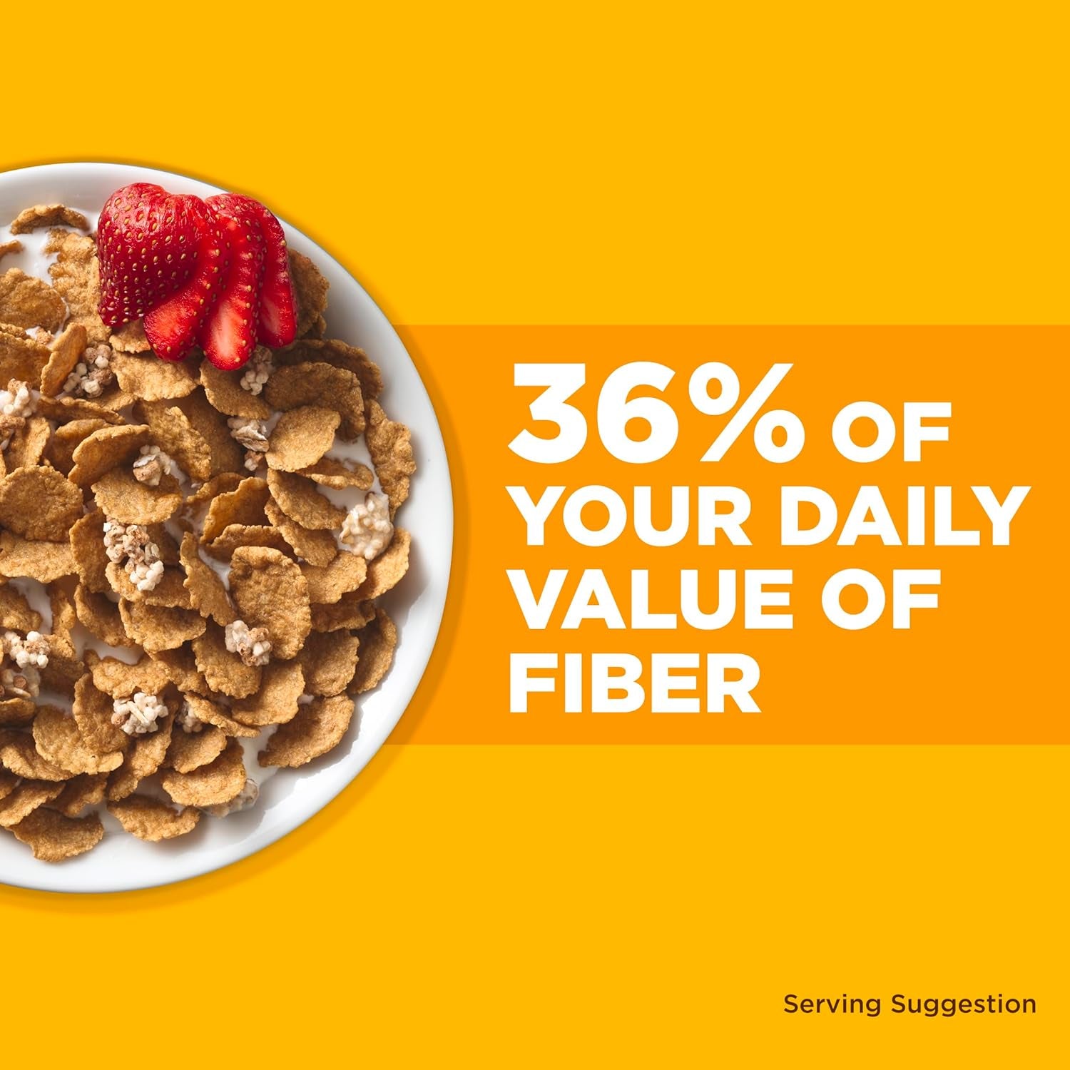 Fiber One Honey Clusters Breakfast Cereal, Fiber Cereal Made with Whole Grain, 17.5 Oz