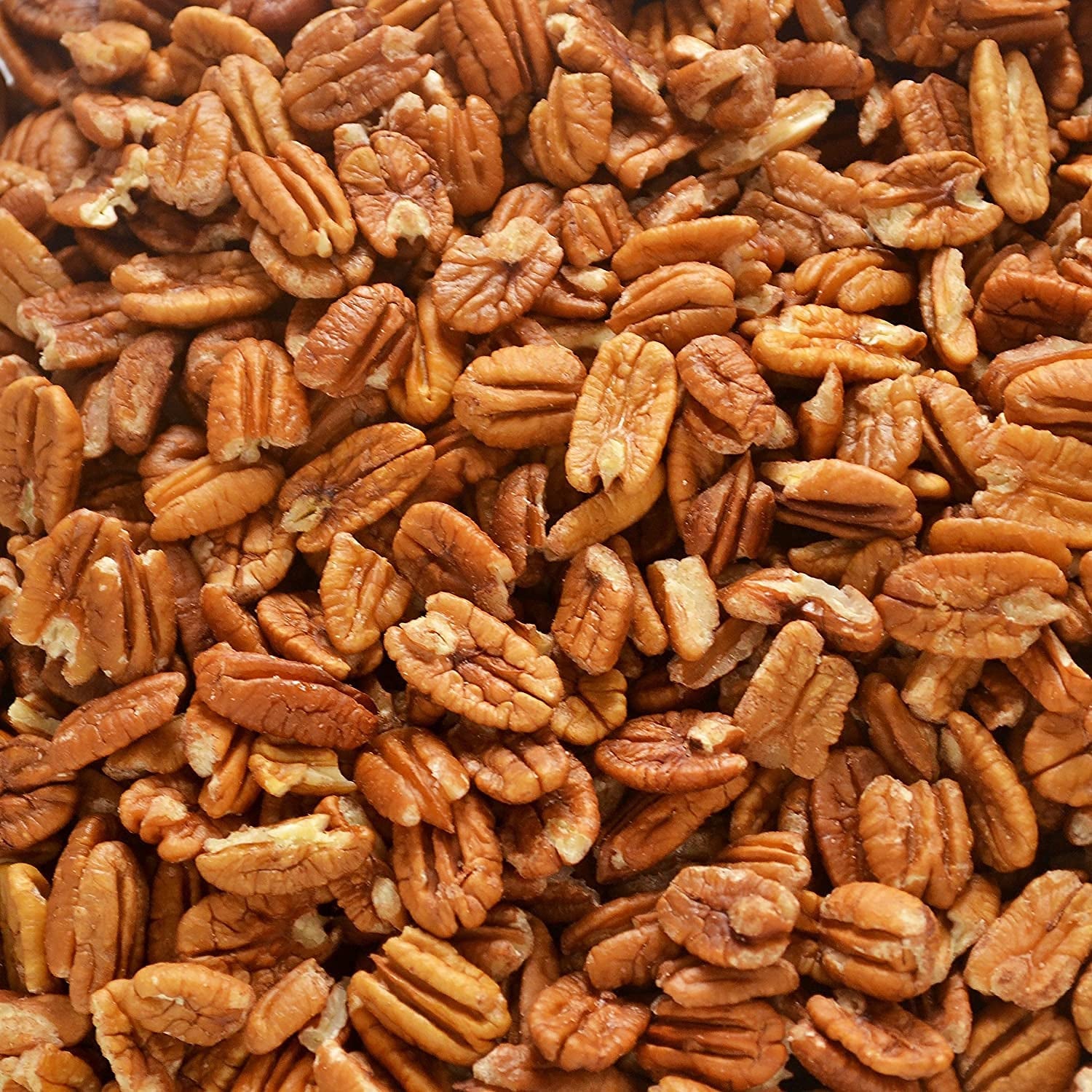 Pecan Shop Raw Unpasteurized Shelled Texas Native Pecans, Wild-Harvested and Tested Pesticide-Free Pecan Halves in Oxygen-Barrier Bag for Peak Freshness - 2 Lb