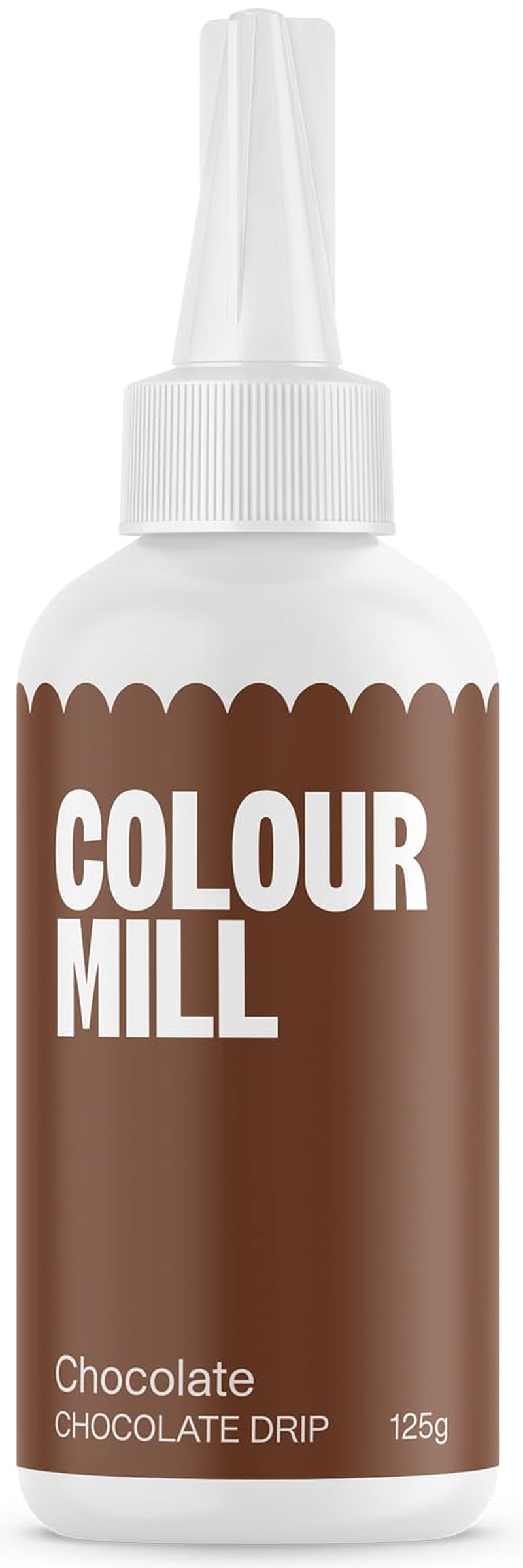 Colour Mill Chocolate Drip Easy-Melt Drizzle for Desserts, 125 Grams Red