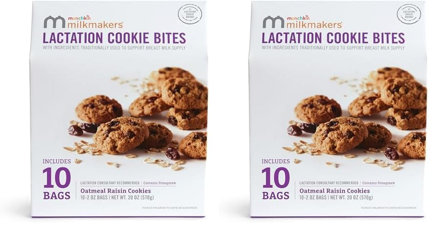 Munchkin Milkmakers Lactation Cookie Bites, Lemon Bliss, 10 Ct