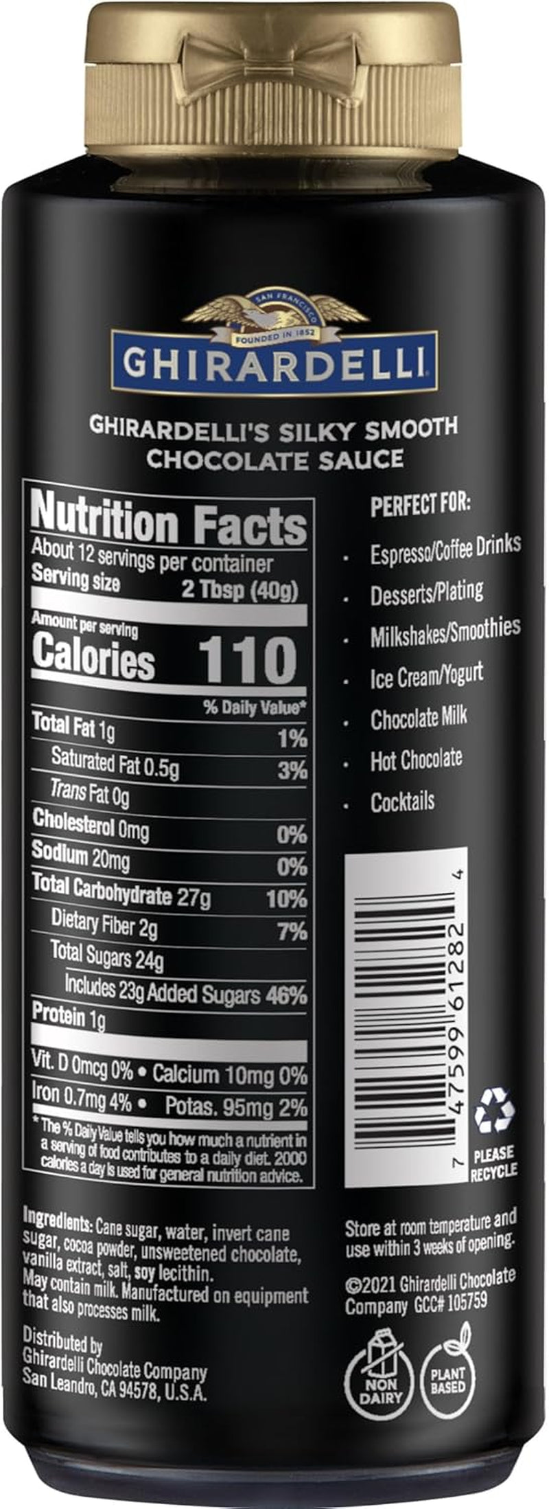 Ghirardelli Squeeze Bottles - Caramel, Chocolate & White Chocolate - Set of 3