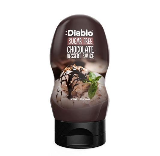 Diablo Chocolate Dessert Sauce | Sugar Free | Gluten Free | Diabetic Friendly | Hamper Available - Perfect for Gifting | 360G