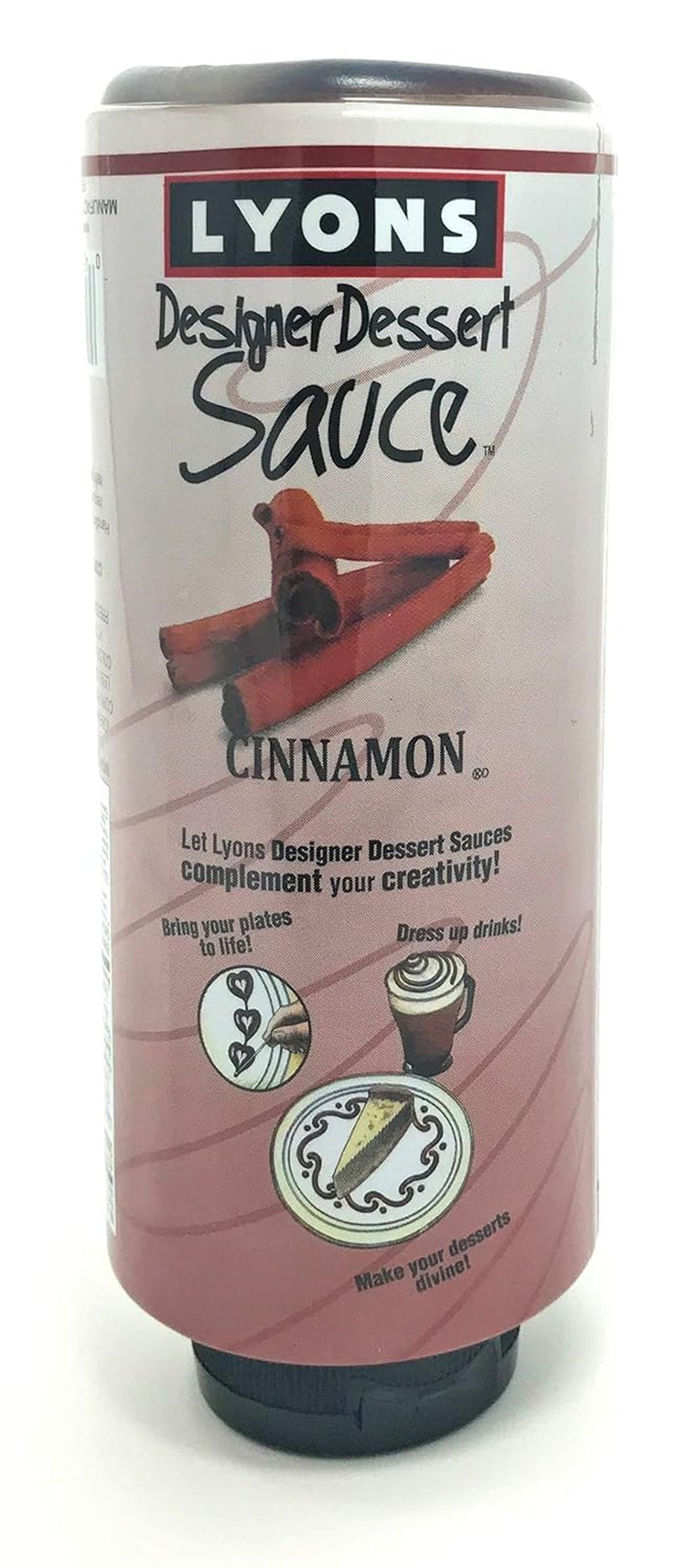 Lyons Cinnamon Designer Dessert Sauce Squeeze Bottle, 16 Ounces