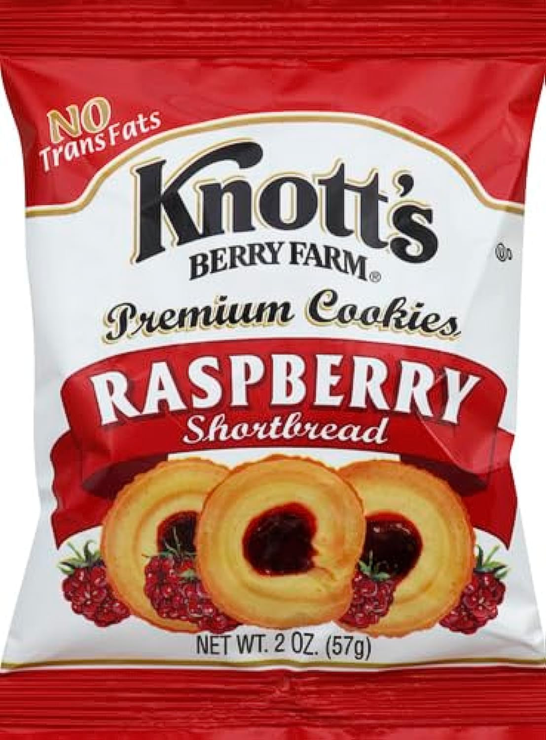 Knott'S Berry Farm Raspberry Shortbread, 2-Ounce Packages (Pack of 8)